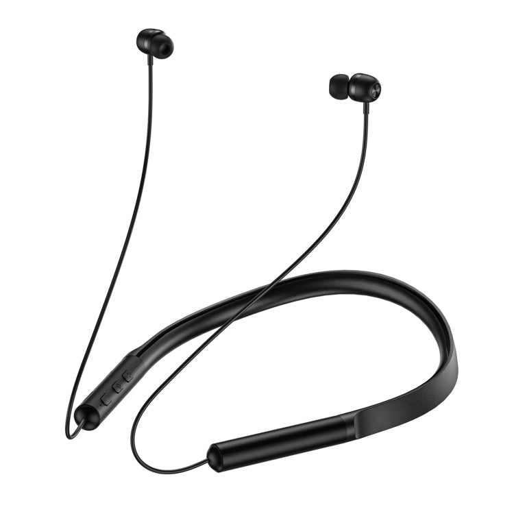 WK V15 Magnetic Neck-mounted Wireless Bluetooth 5.0 Sports Earphone Support TF Card (Black) - Neck-mounted Earphone by WK | Online Shopping South Africa | PMC Jewellery
