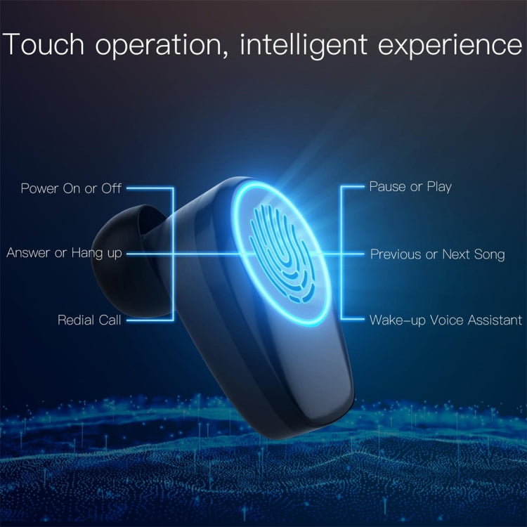 JAKCOM TWS Bluetooth 5.0 Multi-function Waterproof Wireless Bluetooth Headset(Black) - TWS Earphone by JAKCOM | Online Shopping South Africa | PMC TechLife | Buy Now Pay Later Mobicred