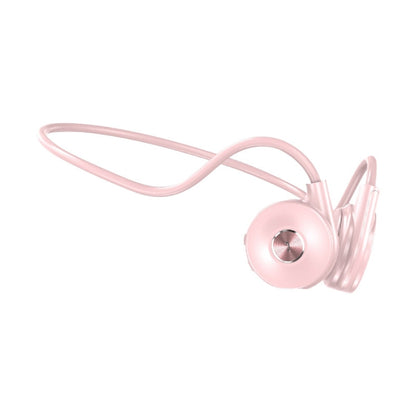 M-1 Back-mounted Touch Noise Reduction Bone Conduction Bluetooth Earphone with Detachable Microphone (Pink) - Headset & Headphone by PMC Jewellery | Online Shopping South Africa | PMC Jewellery