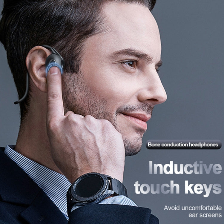 M-1 Back-mounted Touch Noise Reduction Bone Conduction Bluetooth Earphone with Detachable Microphone (Red) - Headset & Headphone by PMC TechLife | Online Shopping South Africa | PMC TechLife
