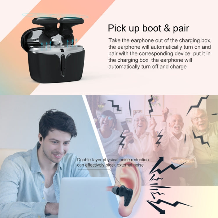 LE-703 Bluetooth 5.0 Waterproof True Wireless Sports Bluetooth Earphone (Black) - TWS Earphone by PMC TechLife | Online Shopping South Africa | PMC TechLife