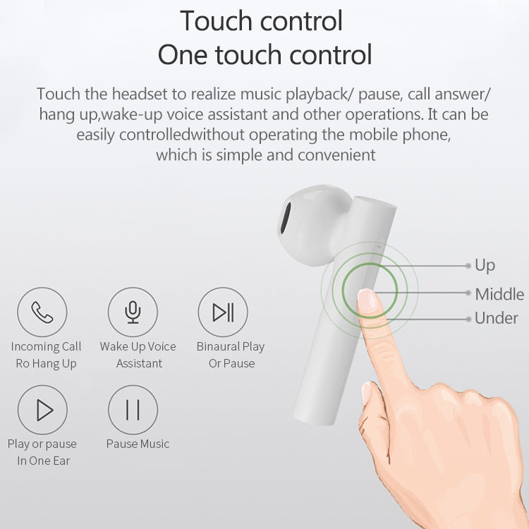 Original Xiaomi Air2 SE TWS Touch Wireless Bluetooth Earphone with Charging Box, Support HD Call & Voice Assistant & Smart Pop-up Windows(White) - TWS Earphone by Xiaomi | Online Shopping South Africa | PMC Jewellery