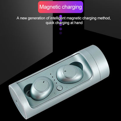 DT-15 Wireless Two Ear Bluetooth Headset Supports Touch & Smart Magnetic Charging & Power On Automatic Pairing (White) - Bluetooth Earphone by PMC Jewellery | Online Shopping South Africa | PMC Jewellery