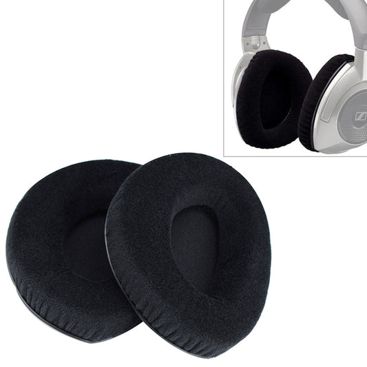 2 PCS For Sennheiser RS160 / 170 / HDR170 / 180 / 160 Flannelette Earphone Cushion Cover Earmuffs Replacement Earpads without Buckle - Earmuff & Pad by PMC Jewellery | Online Shopping South Africa | PMC Jewellery