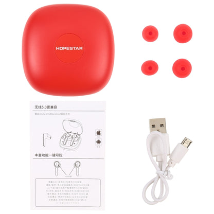 HOPESTAR S11 Bluetooth 5.0 True Wireless Bluetooth Earphone (Red) - TWS Earphone by HOPESTAR | Online Shopping South Africa | PMC Jewellery | Buy Now Pay Later Mobicred