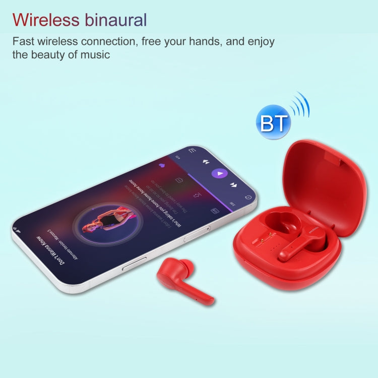 HOPESTAR S11 Bluetooth 5.0 True Wireless Bluetooth Earphone (Red) - TWS Earphone by HOPESTAR | Online Shopping South Africa | PMC Jewellery | Buy Now Pay Later Mobicred