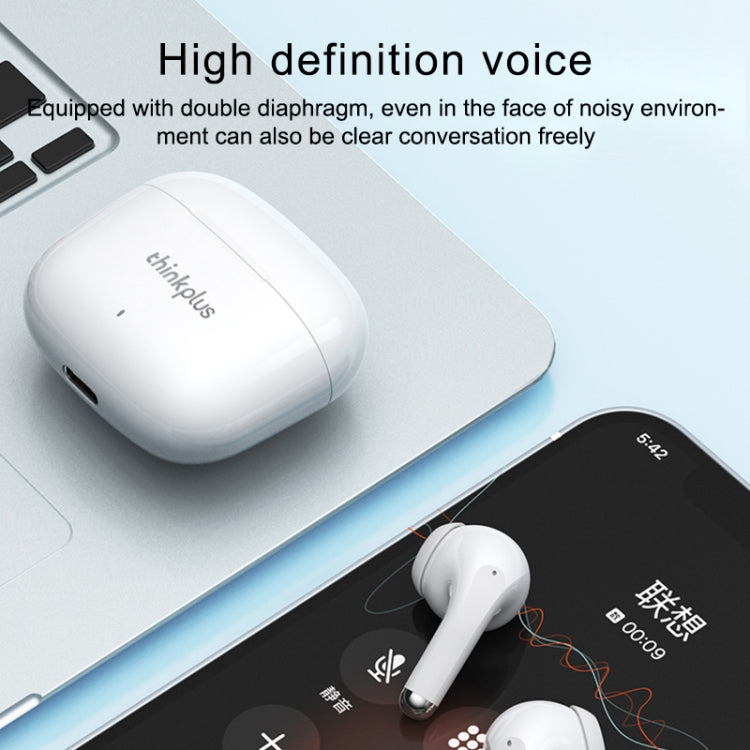 Lenovo LP40 Pro TWS Wireless Bluetooth 5.1 Noise Reduction Earphone (White) - TWS Earphone by Lenovo | Online Shopping South Africa | PMC Jewellery