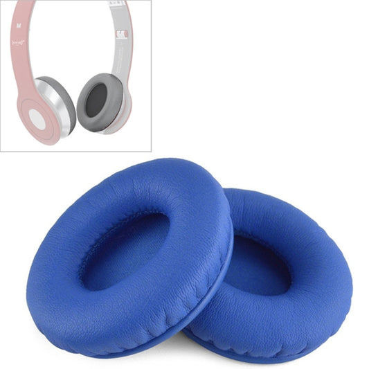 2 PCS For Beats Solo HD / Solo 1.0 Headphone Protective Leather Cover Sponge Earmuffs(Blue) - Earmuff & Pad by PMC Jewellery | Online Shopping South Africa | PMC Jewellery