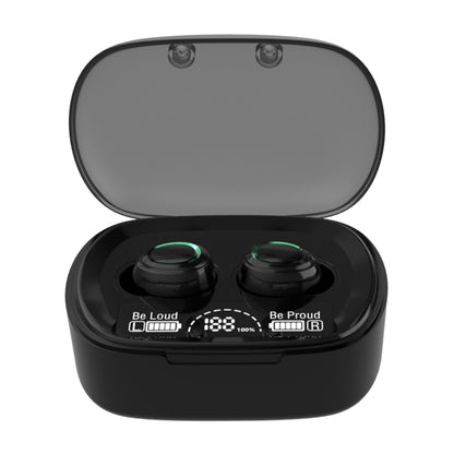 MD06 Mini In-ear TWS Wireless Touch Digital Display Bluetooth Earphone (Black) - TWS Earphone by PMC Jewellery | Online Shopping South Africa | PMC Jewellery