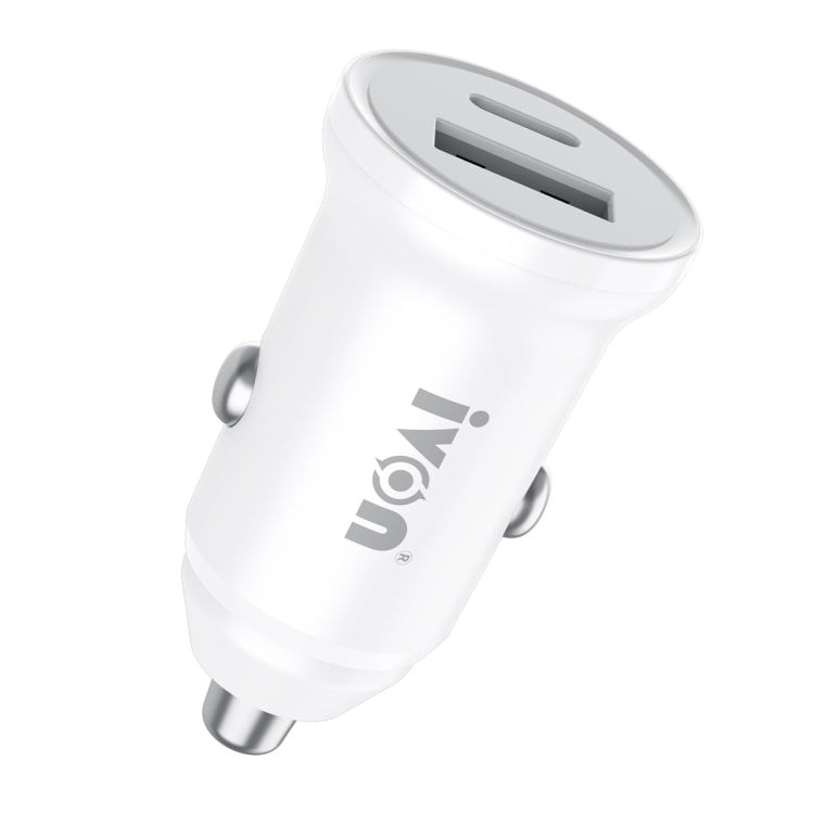 IVON CC45 20W PD 3.0 USB-C / Type-C + QC 3.0 USB Port Mini Car Charger - Car Charger by IVON | Online Shopping South Africa | PMC Jewellery