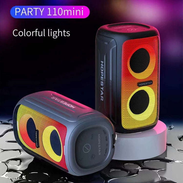 HOPESTAR Party 110 Mini Colorful Lights Wireless Bluetooth Speaker (Grey) - free shipping - PMC TechLife - Order now!