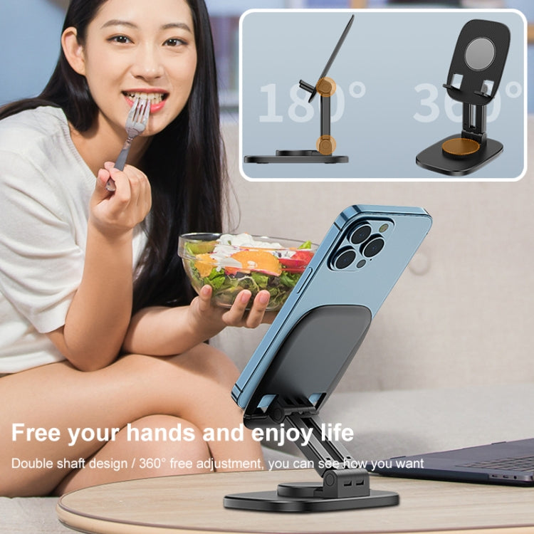 FD5 B028 Foldable Rotating Desktop Phone Tablet Holder (White) - Desktop Holder by PMC TechLife | Online Shopping South Africa | PMC TechLife