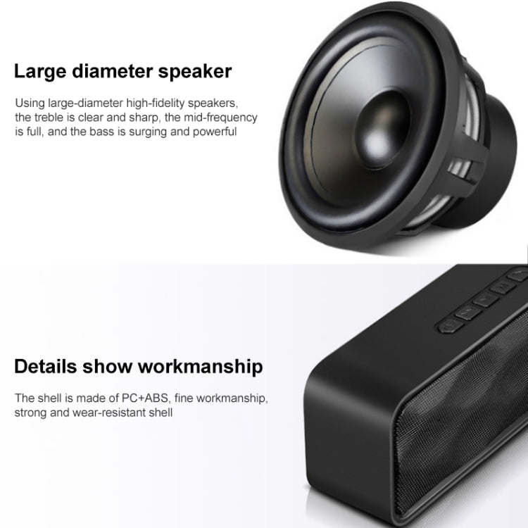 SC211 Pro Outdoor Multi-function Card Wireless Bluetooth Speaker Standard Edition (Black) - Desktop Speaker by PMC Jewellery | Online Shopping South Africa | PMC Jewellery