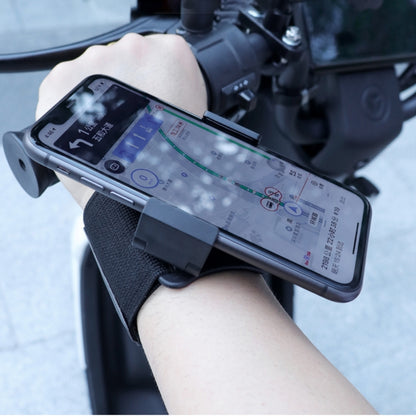 Elastic Wristband Hands Free Phone Holder, Wristband Length: 24cm (Black) - Hand-Sticking Bracket by PMC Jewellery | Online Shopping South Africa | PMC Jewellery