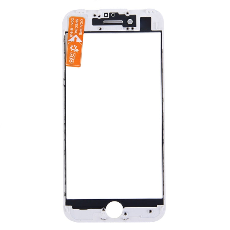 Front Screen Outer Glass Lens with Front LCD Screen Bezel Frame & OCA Optically Clear Adhesive for iPhone 7(White) - free shipping - PMC TechLife - Order now!