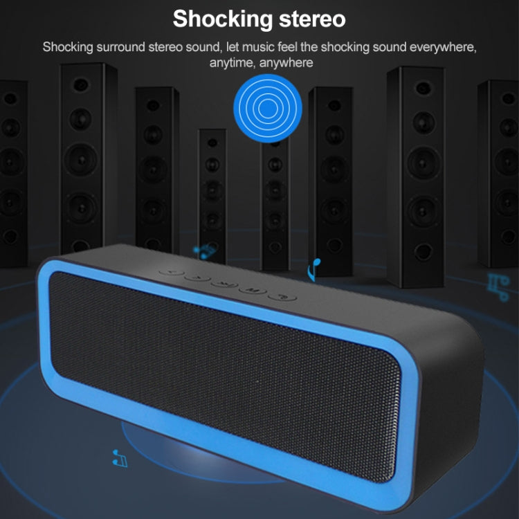 EBS-308 Outdoor Portable Mini Wireless Bluetooth Subwoofer Speaker(Blue) - Waterproof Speaker by PMC Jewellery | Online Shopping South Africa | PMC Jewellery