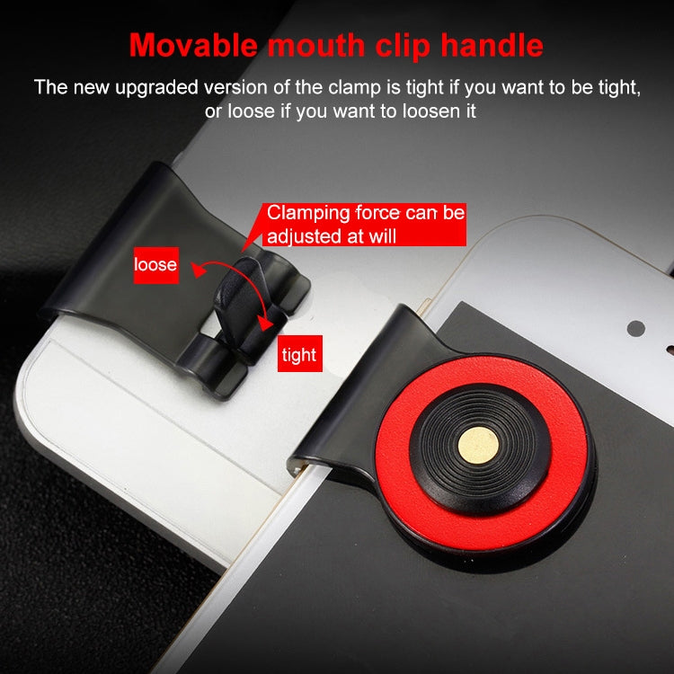 A9 Direct Mobile Clip Games Joystick Artifact Hand Travel Button Sucker with Ring Holder for iPhone, Android Phone, Tablet(Silver) - Handle Shooter by PMC TechLife | Online Shopping South Africa | PMC TechLife