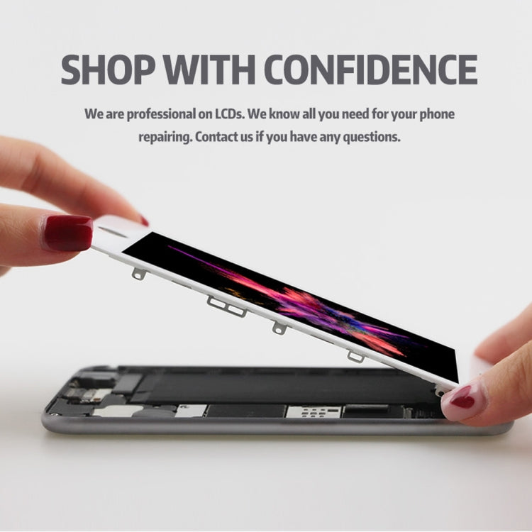 Original LCD Screen for iPhone 8 with Digitizer Full Assembly(White) - free shipping - PMC TechLife - Order now!