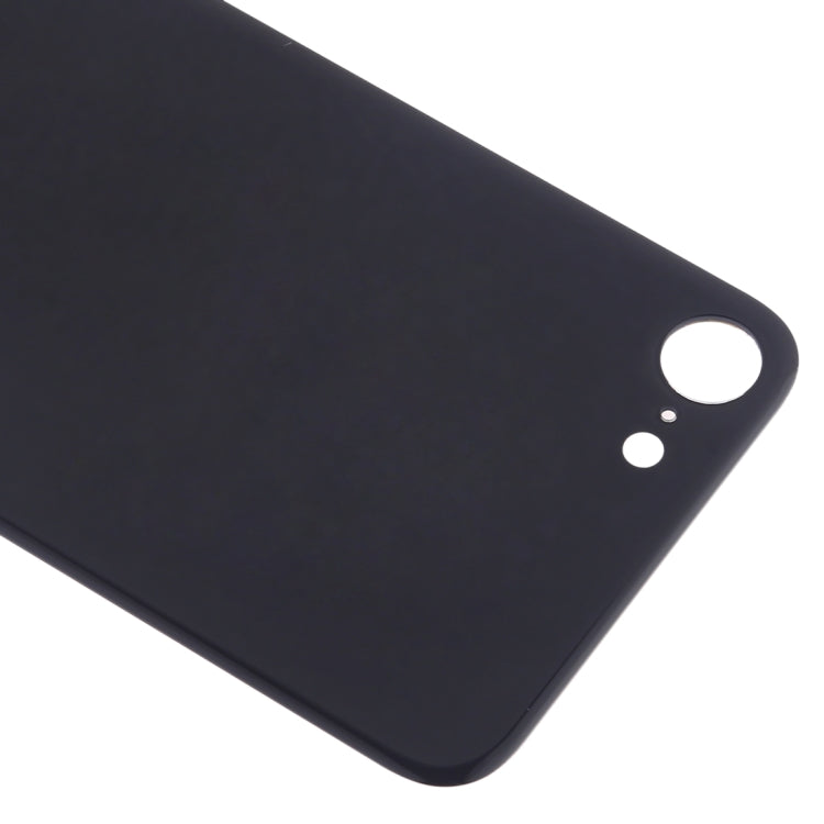 Easy Replacement Big Camera Hole Glass Back Battery Cover with Adhesive for iPhone 8(Black) - Back Cover by PMC TechLife | Online Shopping South Africa | PMC TechLife