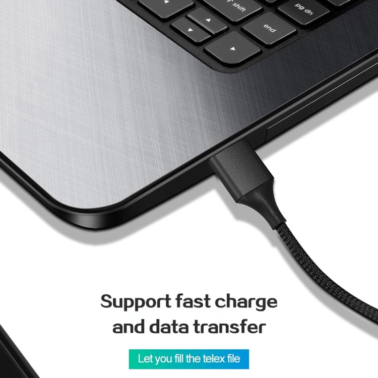 M11 3 in 1 5A USB to 8 Pin + Micro USB + USB-C / Type-C Nylon Braided Magnetic Data Cable, Cable Length: 2m (Blue) - Charging Cable & Head by PMC TechLife | Online Shopping South Africa | PMC TechLife