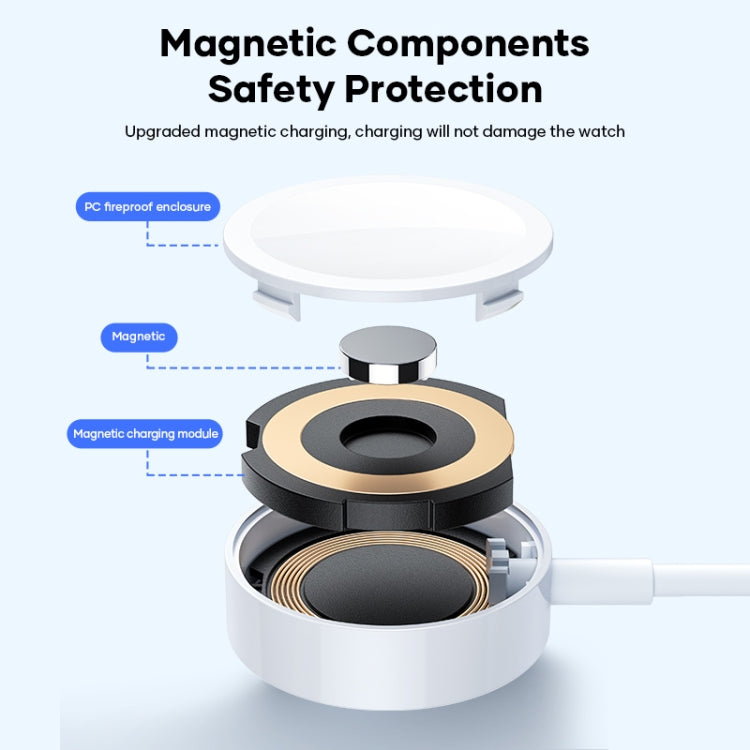 2 in 1 USB to 8 Pin + + Magnetic Watch Wireless Charger Data Cable, Cable Length: 1.2m - 2 in 1 Cable by PMC TechLife | Online Shopping South Africa | PMC TechLife