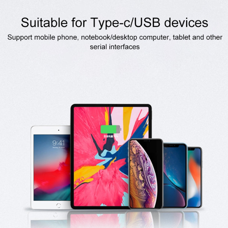 10 Gbps USB Female to USB-C/Type-C Male Magnetic Side Bend Charging Adapter (Silver) - Converter & Adapter by PMC TechLife | Online Shopping South Africa | PMC TechLife