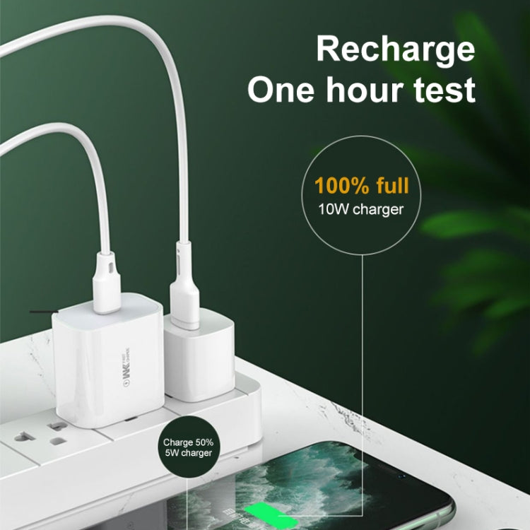 WK WP-U69a 2.0A Speed Mini USB Charger + USB to Type-C / USB-C Data Cable, Plug Type: US Plug - free shipping - PMC TechLife - Order now!