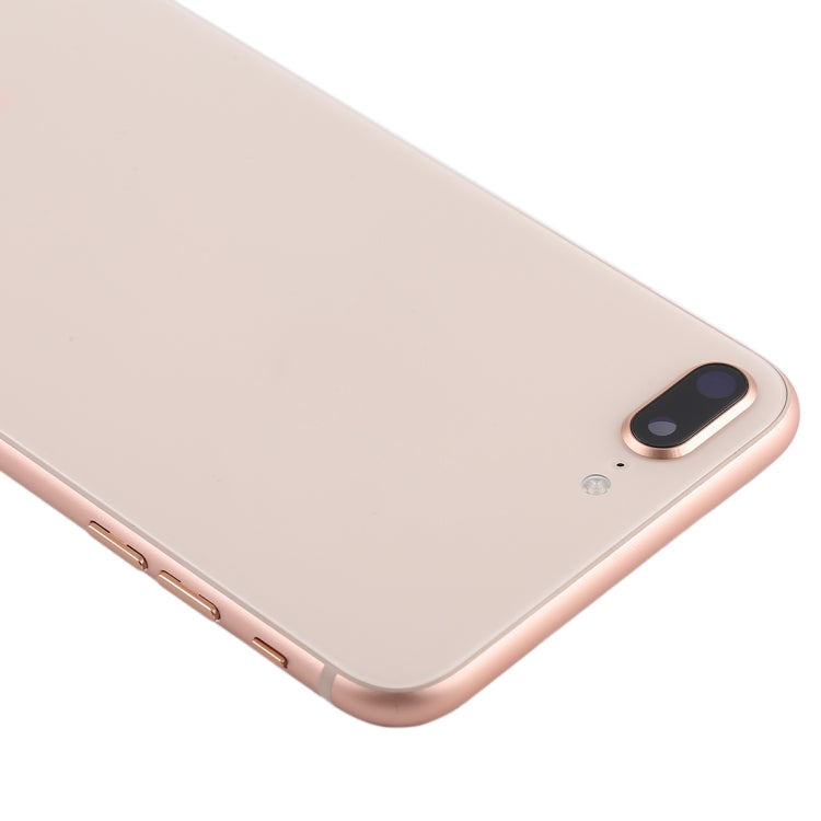 Battery Back Cover Assembly with Side Keys & Vibrator & Speaker Ringer Buzzer & Power Button + Volume Button Flex Cable & Card Tray for iPhone 8 Plus(Rose Gold) - Back Cover by PMC TechLife | Online Shopping South Africa | PMC TechLife