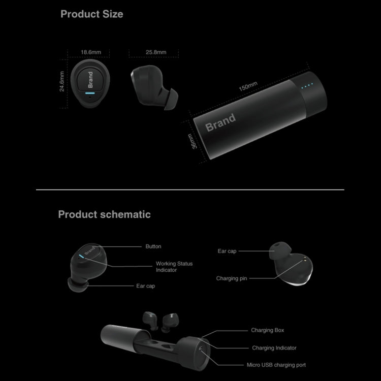 Universe XHH-ES62 IPX5 Waterproof Noise Cancelling Earbuds Sports Wireless Bluetooth V4.2 Headset with Charging Case, For iPhone, Samsung, Huawei, Xiaomi, HTC and Other Smartphones(Green) - Bluetooth Earphone by PMC Jewellery | Online Shopping South Africa | PMC Jewellery