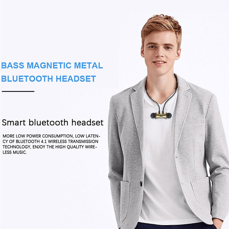 XT11 Magnetic In-Ear Wireless Bluetooth V4.2 Earphones(Gold) - Neck-mounted Earphone by PMC TechLife | Online Shopping South Africa | PMC TechLife