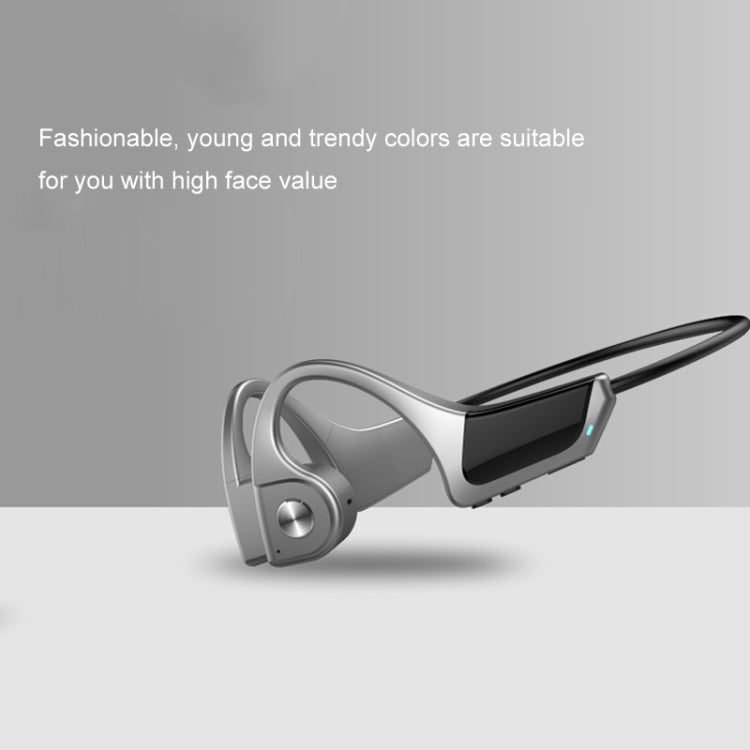 F806 Bluetooth 4.1 Bone Conduction Stereo Bluetooth Earphone(Grey) - Bluetooth Earphone by PMC Jewellery | Online Shopping South Africa | PMC Jewellery