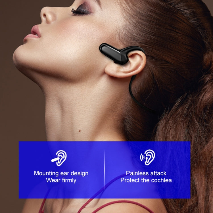 F808 Bluetooth 5.0 Waterproof Bone Conduction Sport Bluetooth Earphone(Black) - Bluetooth Earphone by PMC Jewellery | Online Shopping South Africa | PMC Jewellery