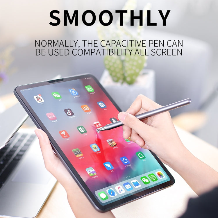 JOYROOM JR-BP560 Excellent Series Portable Universal Passive Disc Head Capacitive Pen with Replaceable Refill(Silver) - Stylus Pen by JOYROOM | Online Shopping South Africa | PMC TechLife