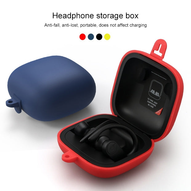 Solid Color Silicone Wireless Bluetooth Earphone Protective Case for Beats Powerbeats Pro(Purple) - Other Case by PMC TechLife | Online Shopping South Africa | PMC TechLife