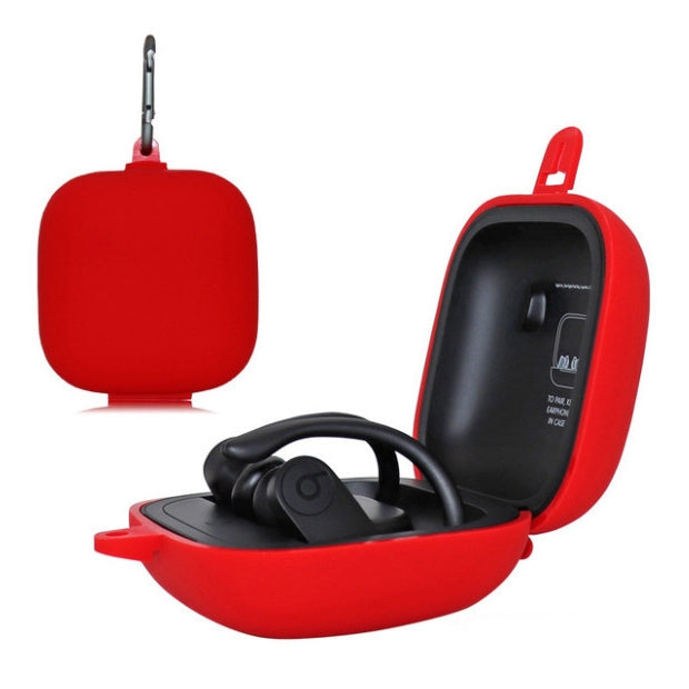 Solid Color Silicone Wireless Bluetooth Earphone Protective Case for Beats Powerbeats Pro(Red) - Other Case by PMC TechLife | Online Shopping South Africa | PMC TechLife