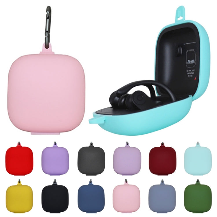Solid Color Silicone Wireless Bluetooth Earphone Protective Case for Beats Powerbeats Pro(Red) - Other Case by PMC TechLife | Online Shopping South Africa | PMC TechLife