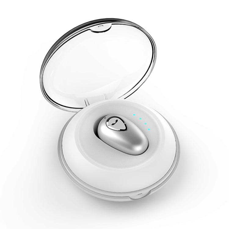 YX01 Sweatproof Bluetooth 4.1 Wireless Bluetooth Earphone with Charging Box, Support Memory Connection & HD Call(Silver) - Bluetooth Earphone by PMC Jewellery | Online Shopping South Africa | PMC Jewellery