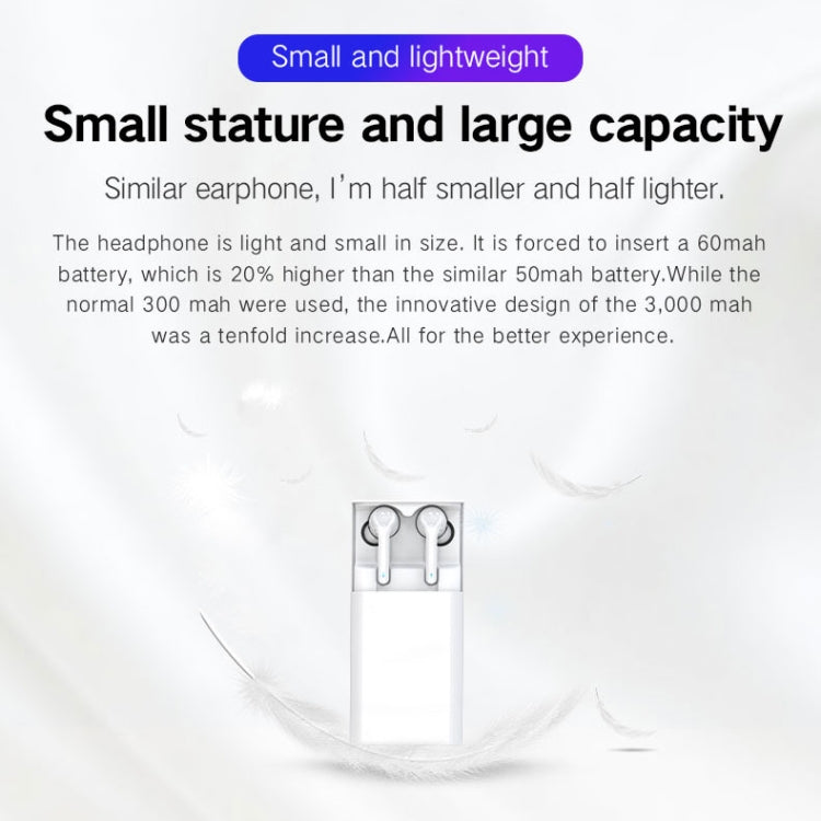 G9 Bluetooth 5.0 HIFI 3D Stereo Wireless Earphone (White) - Bluetooth Earphone by PMC TechLife | Online Shopping South Africa | PMC TechLife