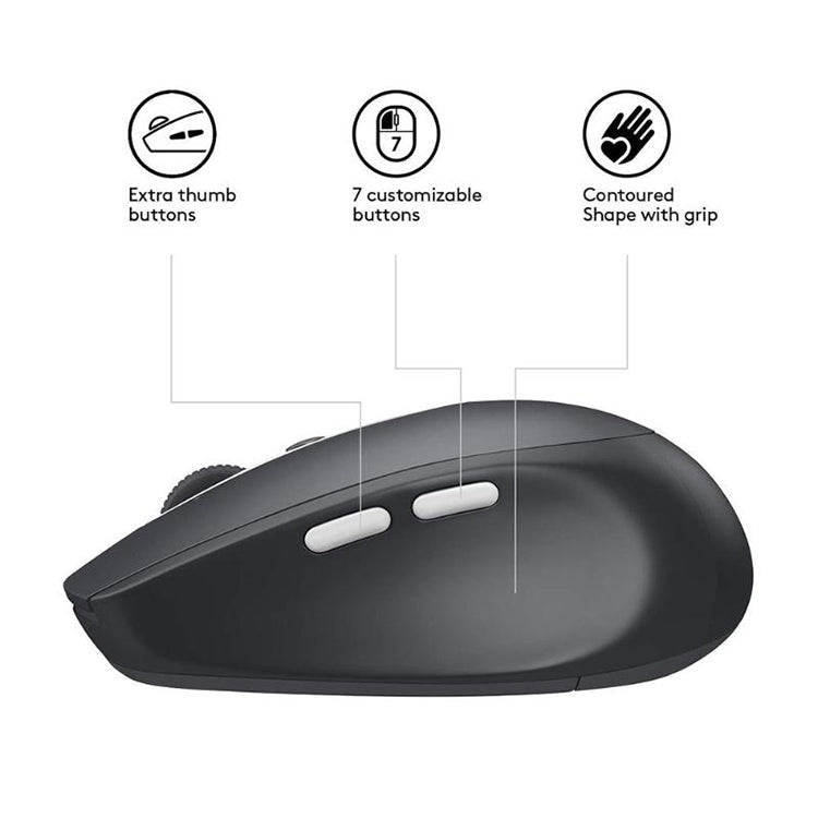 Logitech M590 Dual Mode Wireless Bluetooth Light Sound Mouse(Black) - Wireless Mice by Logitech | Online Shopping South Africa | PMC Jewellery