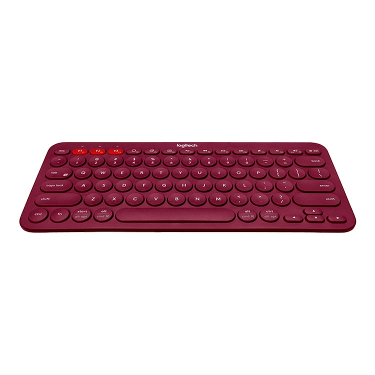 Logitech K380 Portable Multi-Device Wireless Bluetooth Keyboard (Red) - Wireless Keyboard by Logitech | Online Shopping South Africa | PMC Jewellery | Buy Now Pay Later Mobicred