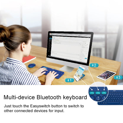 Logitech K380 Portable Multi-Device Wireless Bluetooth Keyboard (Red) - Wireless Keyboard by Logitech | Online Shopping South Africa | PMC Jewellery | Buy Now Pay Later Mobicred