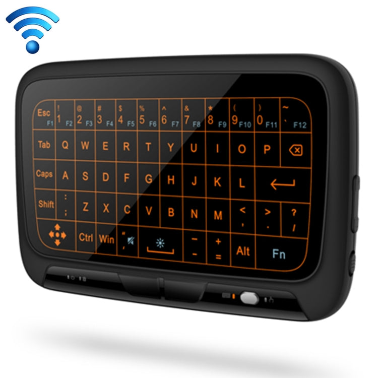 H18+ 2.4GHz Mini Wireless Keyboard Full Touchpad with 3-Level Adjustable Backlight(Black) - MINI PC Accessories & Gadgets by PMC TechLife | Online Shopping South Africa | PMC TechLife