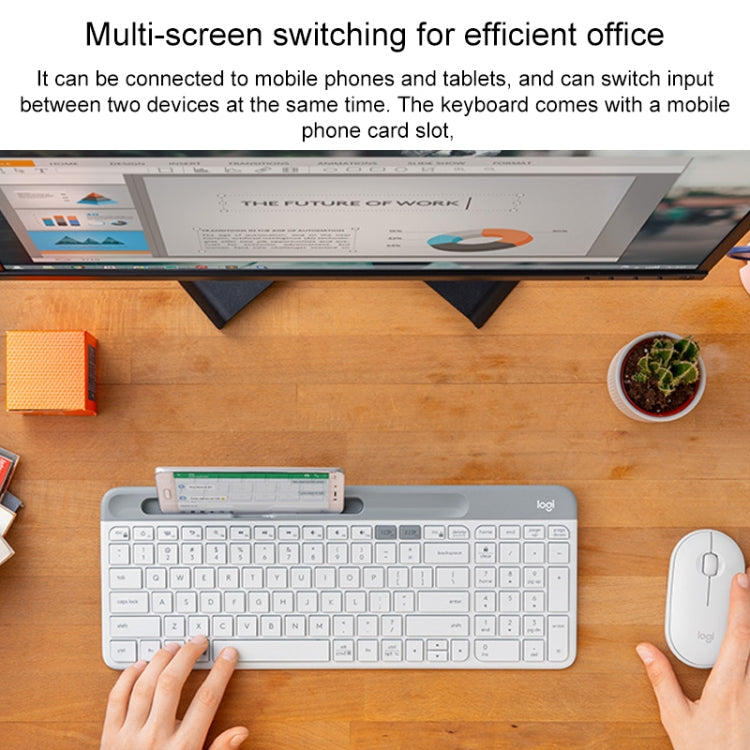 Logitech K580 Dual Modes Thin and Light Multi-device Wireless Keyboard with Phone Holder (Black) - free shipping - PMC TechLife - Order now!