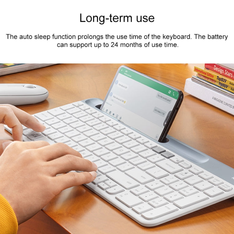 Logitech K580 Dual Modes Thin and Light Multi-device Wireless Keyboard with Phone Holder (Black) - free shipping - PMC TechLife - Order now!