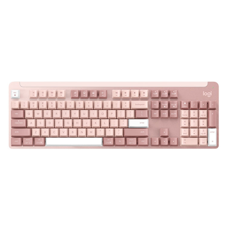 Logitech K865 104 Keys Wireless Bluetooth Mechanical Keyboard, Red Shaft (Pink) - free shipping - PMC TechLife - Order now!