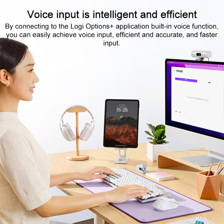 Logitech K865 104 Keys Wireless Bluetooth Mechanical Keyboard, Red Shaft (Pink) - free shipping - PMC TechLife - Order now!