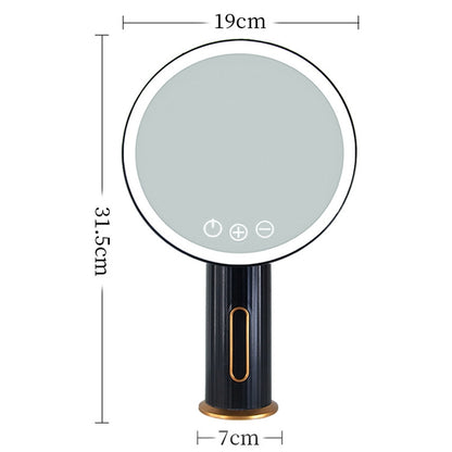 Smart LED Desktop Makeup Mirror with Fill Light, White Light (Black) - Mirror by PMC Jewellery | Online Shopping South Africa | PMC Jewellery