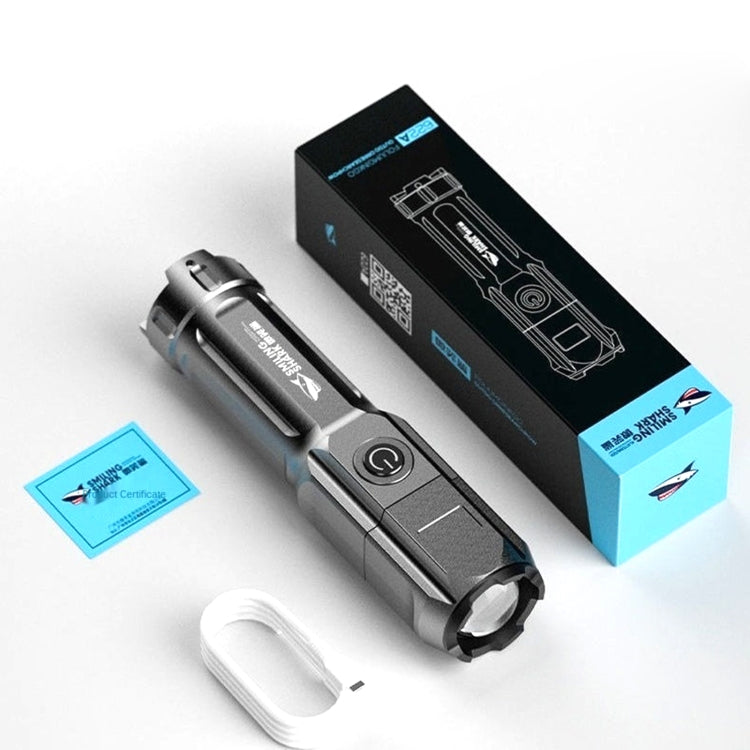 SMILING SHARK 622A Telescopic Focusing Three-gear Bright LED Flashlight - LED Flashlight by PMC Jewellery | Online Shopping South Africa | PMC Jewellery