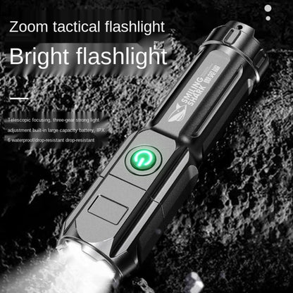 SMILING SHARK 622A Telescopic Focusing Three-gear Bright LED Flashlight - LED Flashlight by PMC Jewellery | Online Shopping South Africa | PMC Jewellery