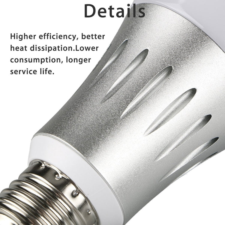 JH-G05 E27 7W WiFi Smart LED Light Bulb, 6000K+RGB 600LM Works with Alexa & Google Home, AC 175-255V(Silver) - Smart Light Bulbs by PMC Jewellery | Online Shopping South Africa | PMC Jewellery